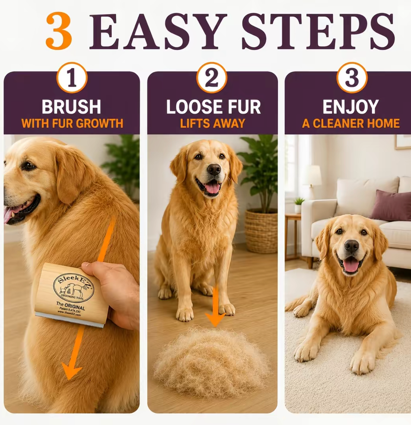 VIRAL SHORT HAIR DOG BRUSH